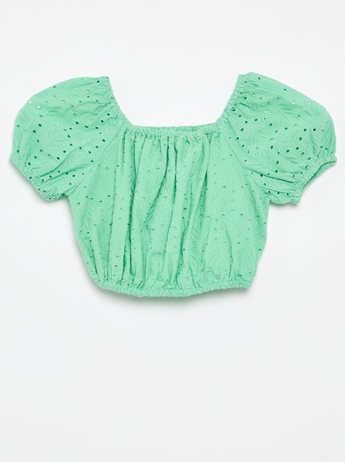 Geborduurde 2-delige set - short en blouse - Kiabi