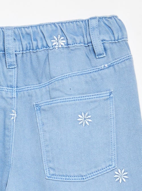 Geborduurde denim broek - Kiabi
