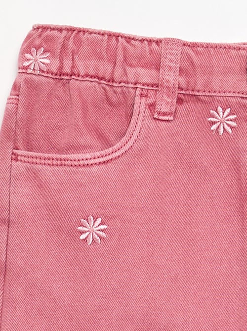 Geborduurde denim broek - Kiabi