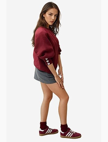 Geborduurde katoenen sweatshirt hiccup