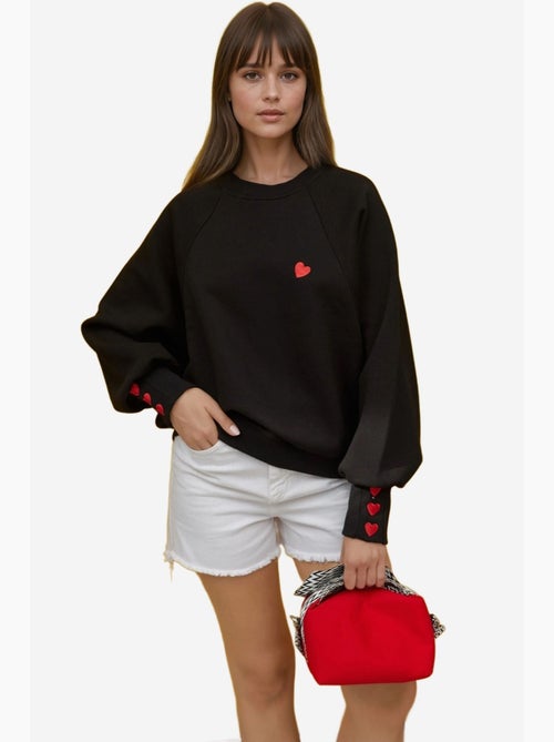 Geborduurde katoenen sweatshirt hiccup - Kiabi