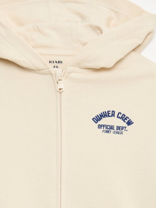 Geborduurde loose fit sweater met capuchon - Kiabi