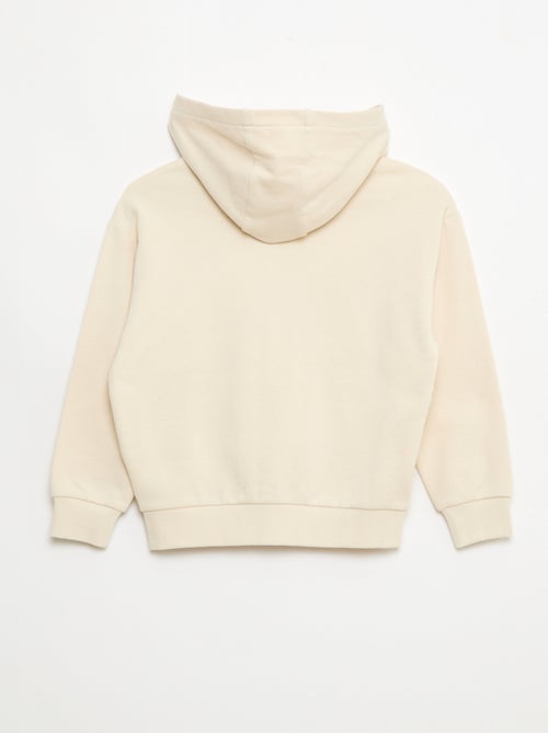 Geborduurde loose fit sweater met capuchon - Kiabi