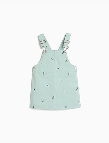 Geborduurde overstregenrok met bloemen, mo fashion