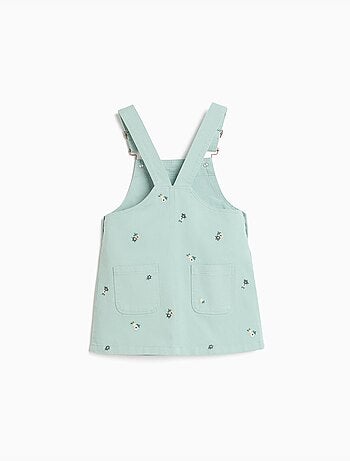 Geborduurde overstregenrok met bloemen, mo fashion