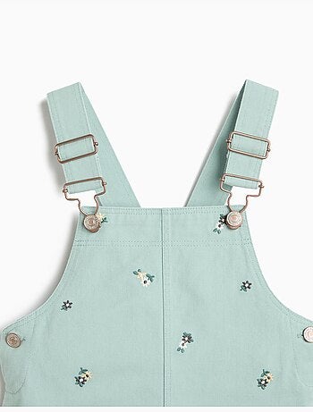 Geborduurde overstregenrok met bloemen, mo fashion