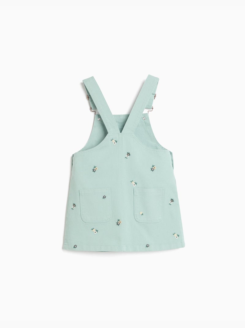 Geborduurde overstregenrok met bloemen, mo fashion Grijs - Kiabi