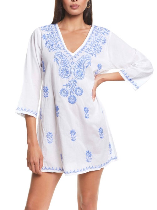 Geborduurde slipe strand tuniek complementos - Kiabi Geborduurde slipe strand tuniek complementos - Kiabi