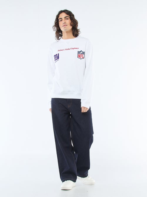 Geborduurde sweater van molton 'NFL' - Kiabi