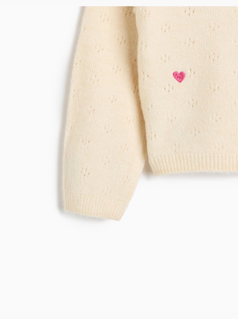 Geborduurde trui, mo fashion Beige - Kiabi