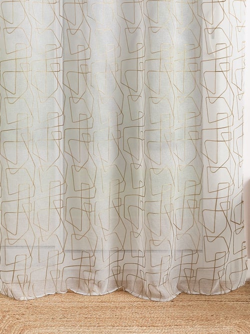 Geborduurde voile in grafische stijl - Kiabi Geborduurde voile in grafische stijl - Kiabi