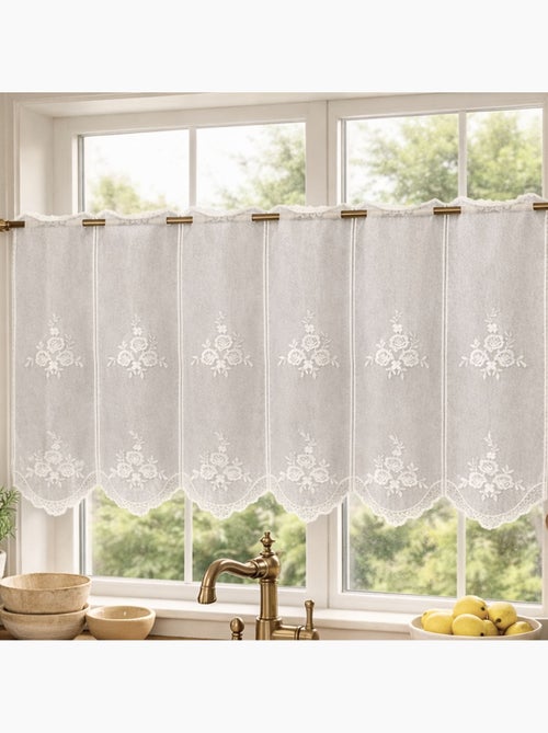 Geborduurde windscherm met bloemmotieven - Kiabi Geborduurde windscherm met bloemmotieven - Kiabi
