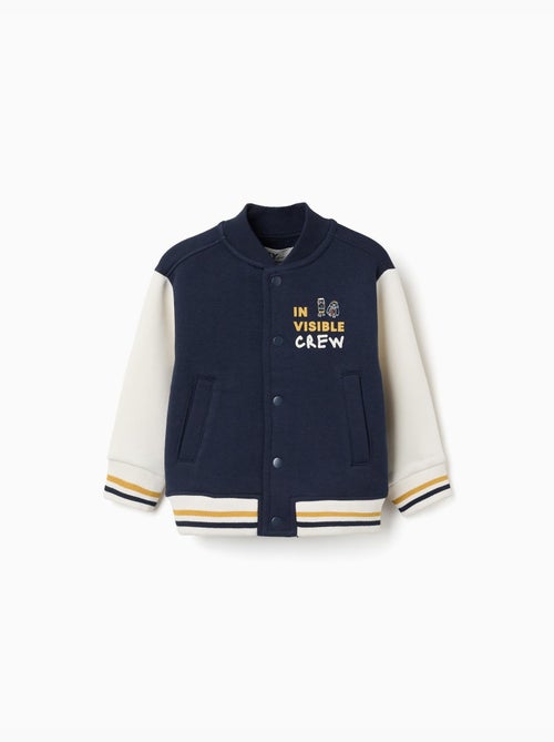 Geborsteld bomberjack met print - Kiabi