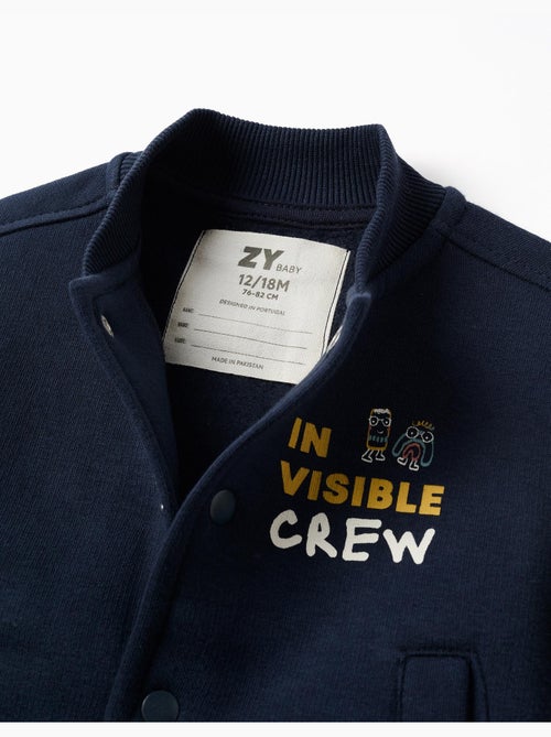 Geborsteld bomberjack met print - Kiabi