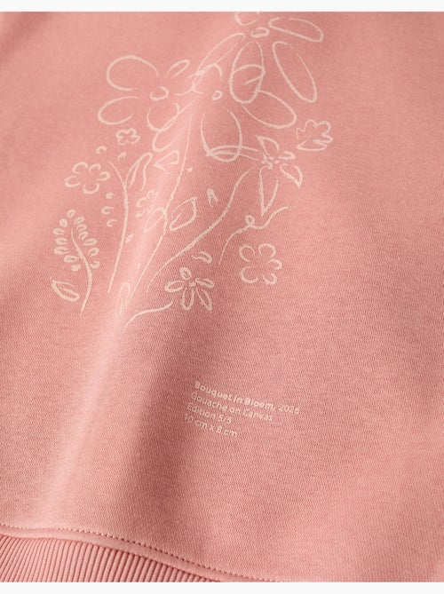 Geborsteld jack met capuchon met bloemenprints - Kiabi