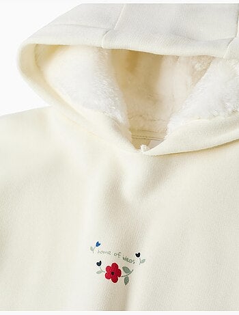 Geborsteld joggingpak met bloemenprint