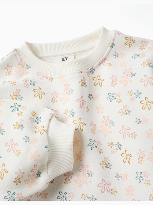 Geborsteld joggingpak met bloemenprint - Kiabi