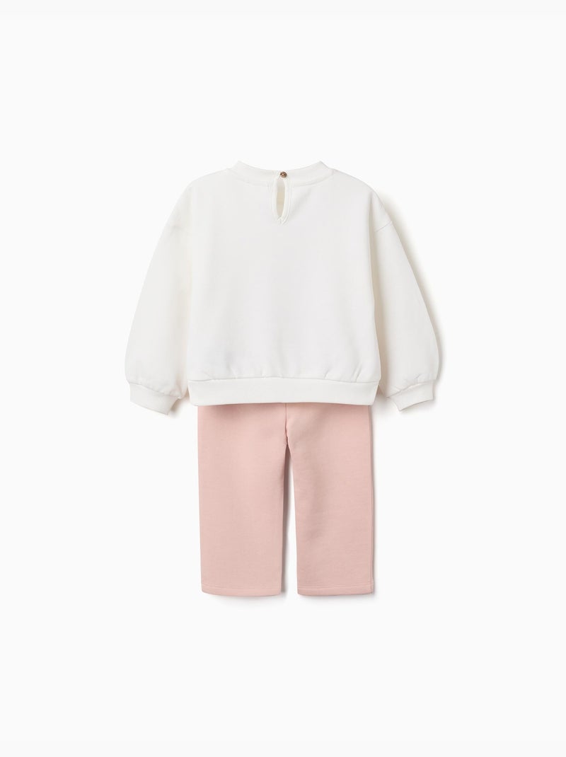 Geborsteld joggingpak met Marie print Lila-mauve - Kiabi