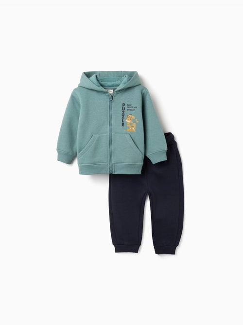 Geborsteld joggingpak met print - Kiabi