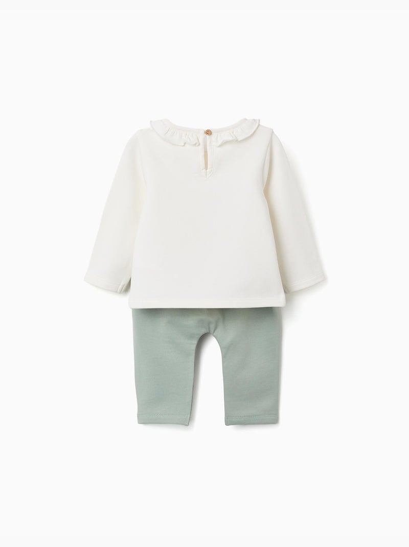 Geborsteld set met marie print Wit - Kiabi