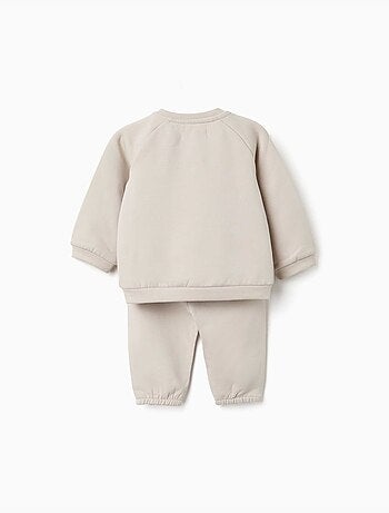 Geborsteld sweatshirt en broekenset