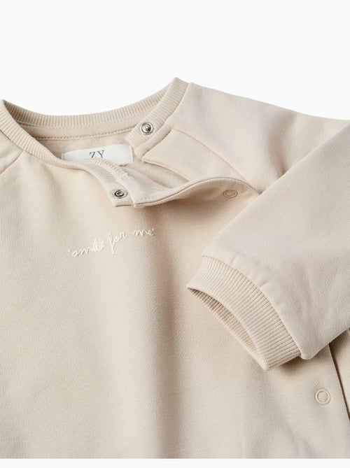 Geborsteld sweatshirt en broekenset - Kiabi