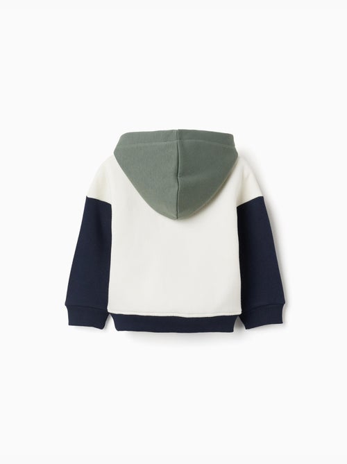 Geborsteld sweatshirt met capuchon en print - Kiabi Geborsteld sweatshirt met capuchon en print - Kiabi