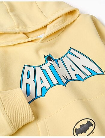 Geborsteld sweatshirt met capuchon met batman-print
