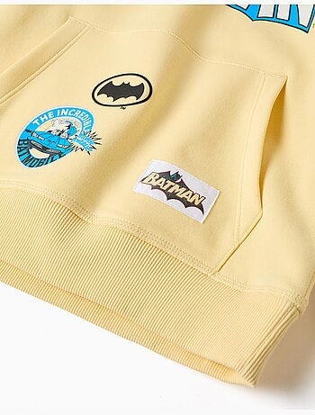 Geborsteld sweatshirt met capuchon met batman-print