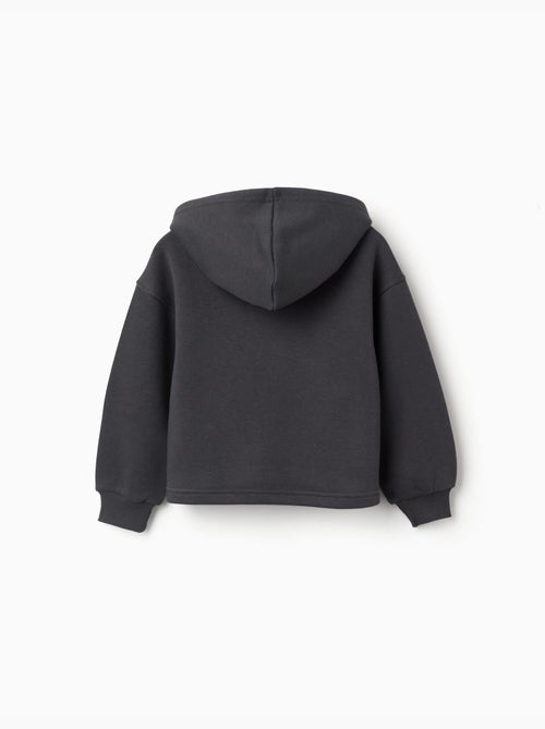 Geborsteld sweatshirt met capuchon met City of Art-print - Kiabi Geborsteld sweatshirt met capuchon met City of Art-print - Kiabi