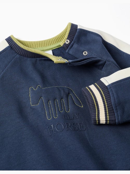 Geborsteld sweatshirt met clay horse print - Kiabi Geborsteld sweatshirt met clay horse print - Kiabi