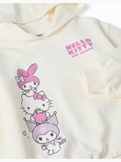 Geborsteld sweatshirt met Hello Kitty en Friends print - Kiabi Geborsteld sweatshirt met Hello Kitty en Friends print - Kiabi