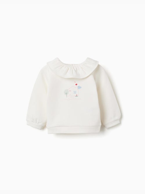 Geborsteld sweatshirt met huisprint - Kiabi Geborsteld sweatshirt met huisprint - Kiabi
