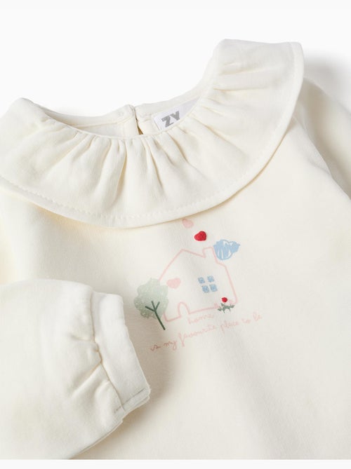 Geborsteld sweatshirt met huisprint - Kiabi Geborsteld sweatshirt met huisprint - Kiabi