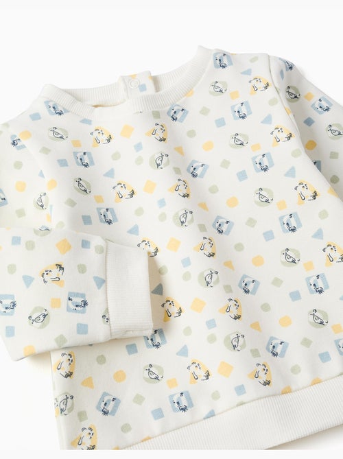 Geborsteld sweatshirt met kleurrijk patroon - Kiabi