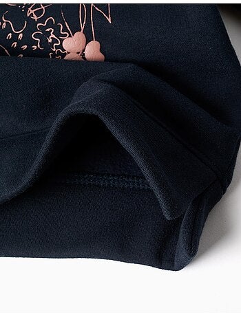 Geborstelde sweatshirt met kunst en natuur motief