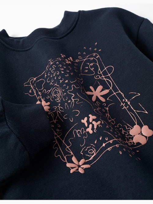 Geborsteld sweatshirt met kunst- en natuurmotief - Kiabi Geborsteld sweatshirt met kunst- en natuurmotief - Kiabi