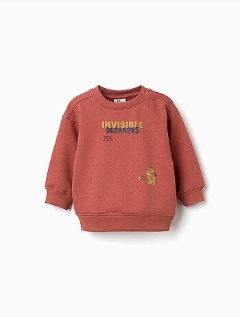 Geborsteld sweatshirt met print