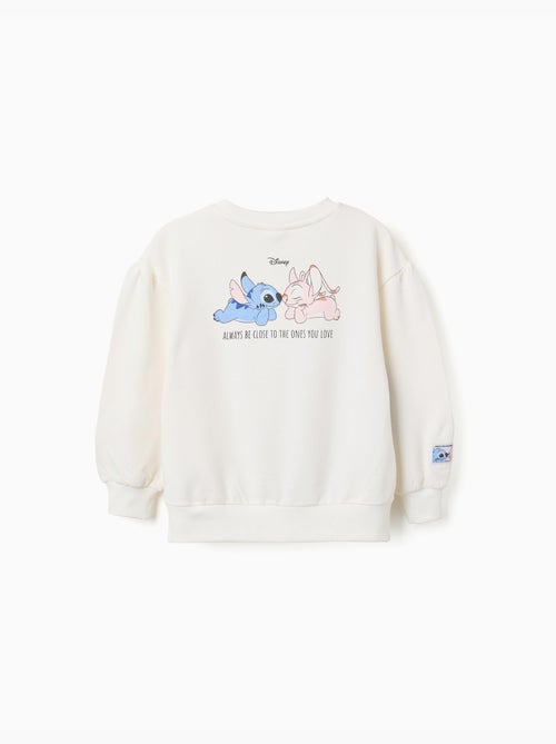 Geborsteld sweatshirt met Stitch & Angel print - Kiabi Geborsteld sweatshirt met Stitch & Angel print - Kiabi