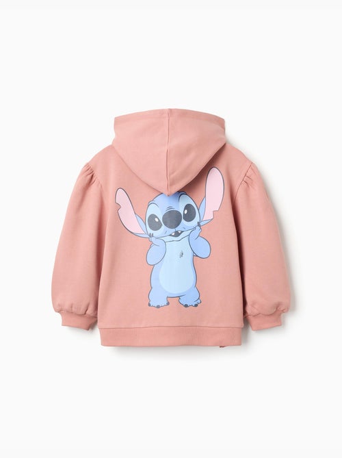 Geborstelde fleece jas met capuchon en Stitch prints - Kiabi