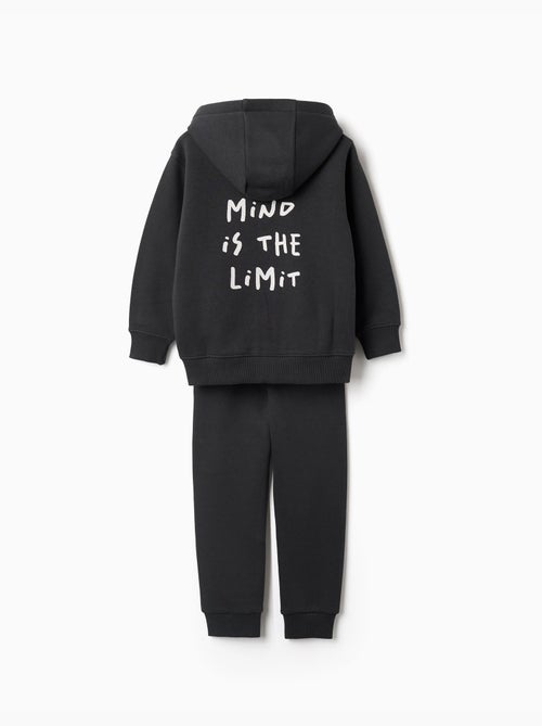 Geborstelde hoodie jas en joggingbroek set - Kiabi Geborstelde hoodie jas en joggingbroek set - Kiabi