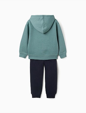 Geborstelde sweatshirt en joggingset met print
