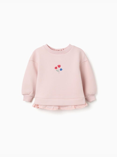 Geborstelde sweatshirt met bloemenprint - Kiabi Geborstelde sweatshirt met bloemenprint - Kiabi