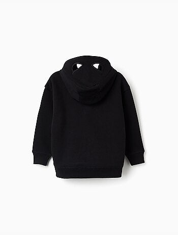 Geborstelde sweatshirt met capuchon en batman print