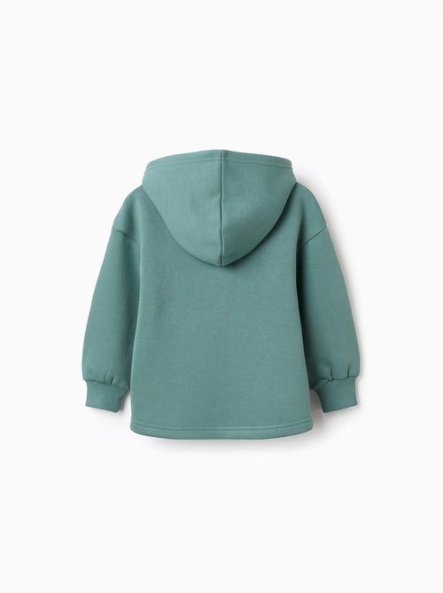 Geborstelde sweatshirt met capuchon met bloemenprint - Kiabi Geborstelde sweatshirt met capuchon met bloemenprint - Kiabi