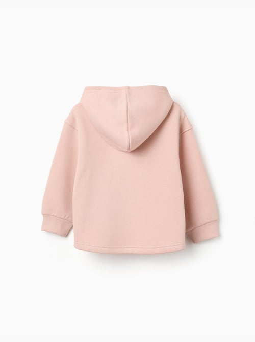 Geborstelde sweatshirt met capuchon met bloemenprint - Kiabi Geborstelde sweatshirt met capuchon met bloemenprint - Kiabi