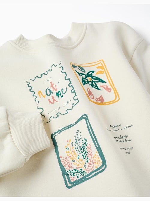 Geborstelde sweatshirt met kunst en natuur motief - Kiabi Geborstelde sweatshirt met kunst en natuur motief - Kiabi