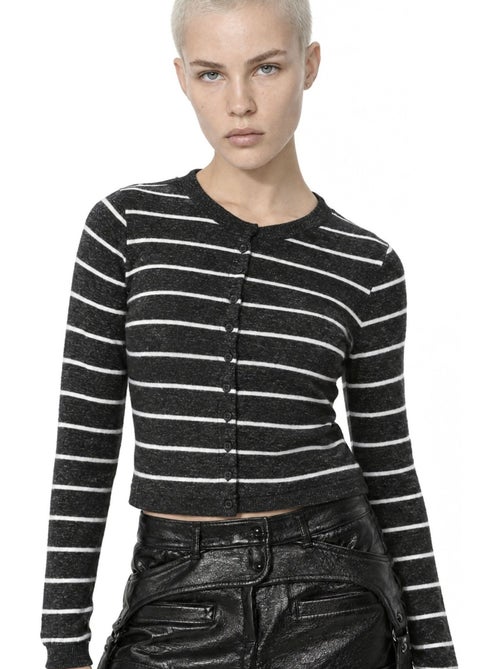 Gebreid damesvest busem - Kiabi Gebreid damesvest busem - Kiabi