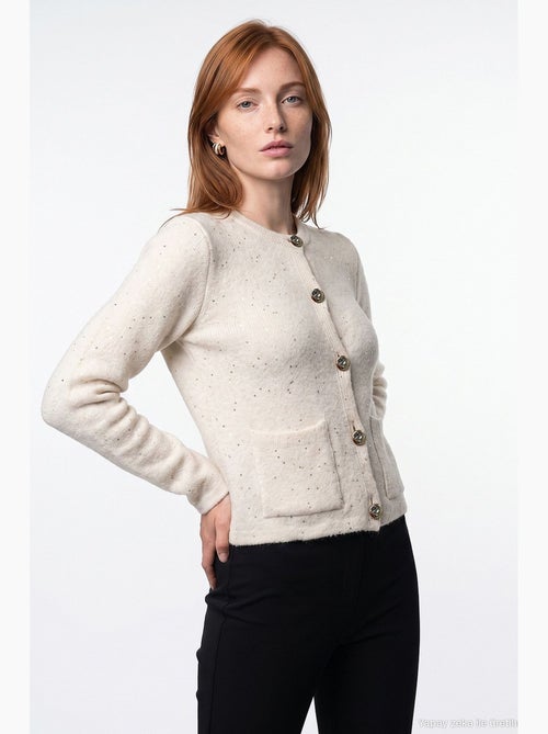 Gebreid damesvest dilvin - Kiabi