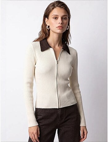 Gebreid damesvest mixray